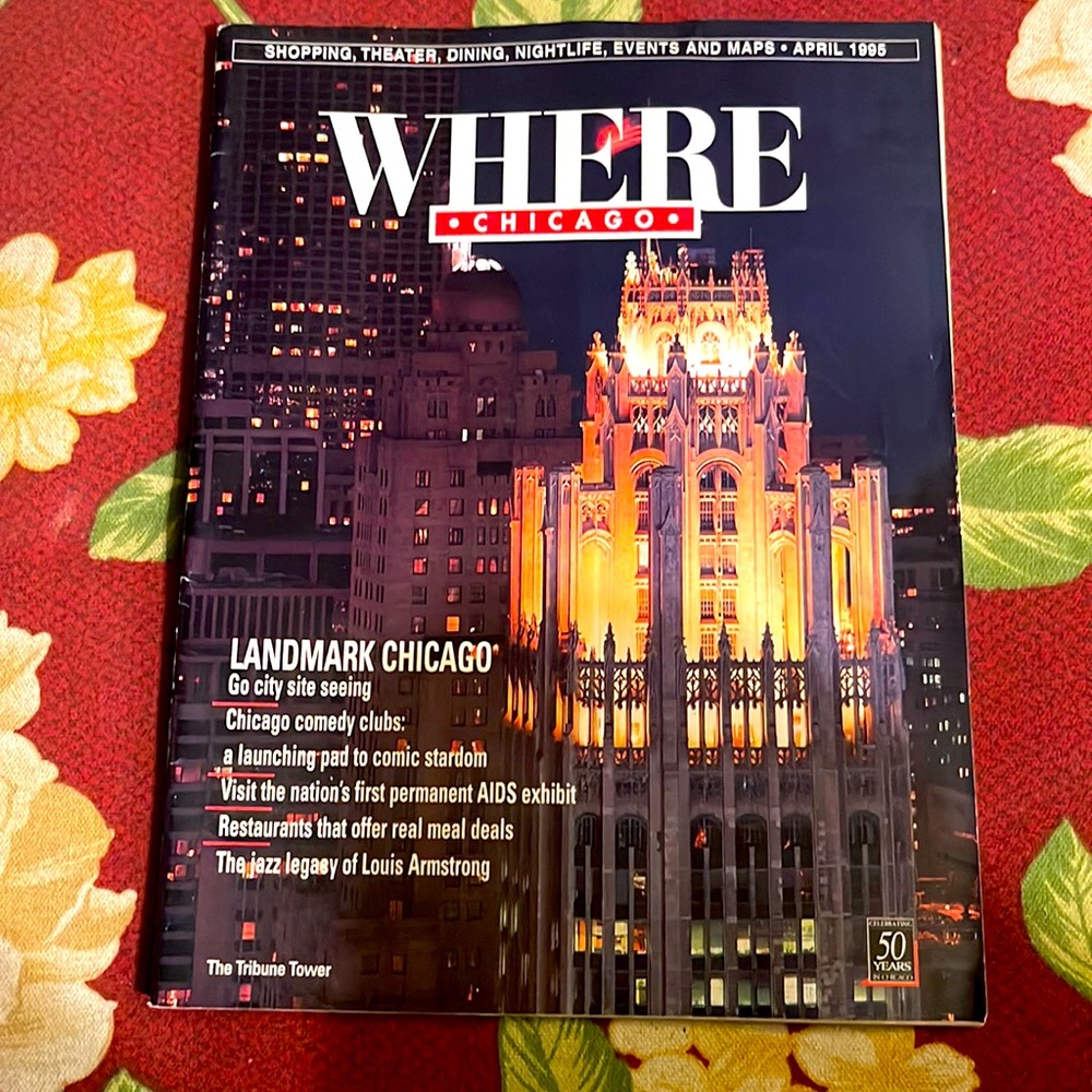 April 1995 Where Chicago vintage magazine